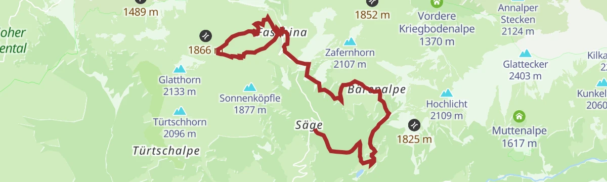 Route map: Schaukelwanderweg